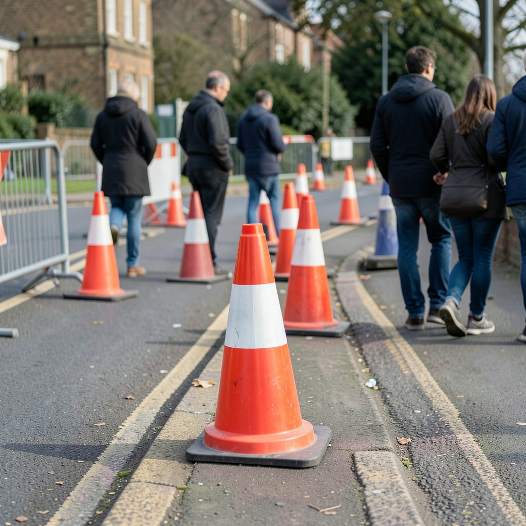 Water company provides Nuneaton road closure update after drivers use kerb to pass